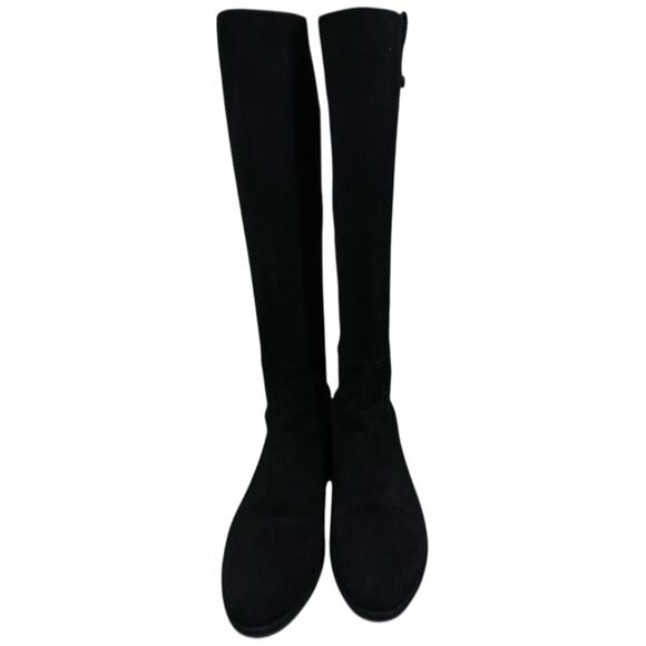 Stuart Weitzman Rambling Suede Mid-Calf Boots In Black Size 8 - Picture 5 of 16